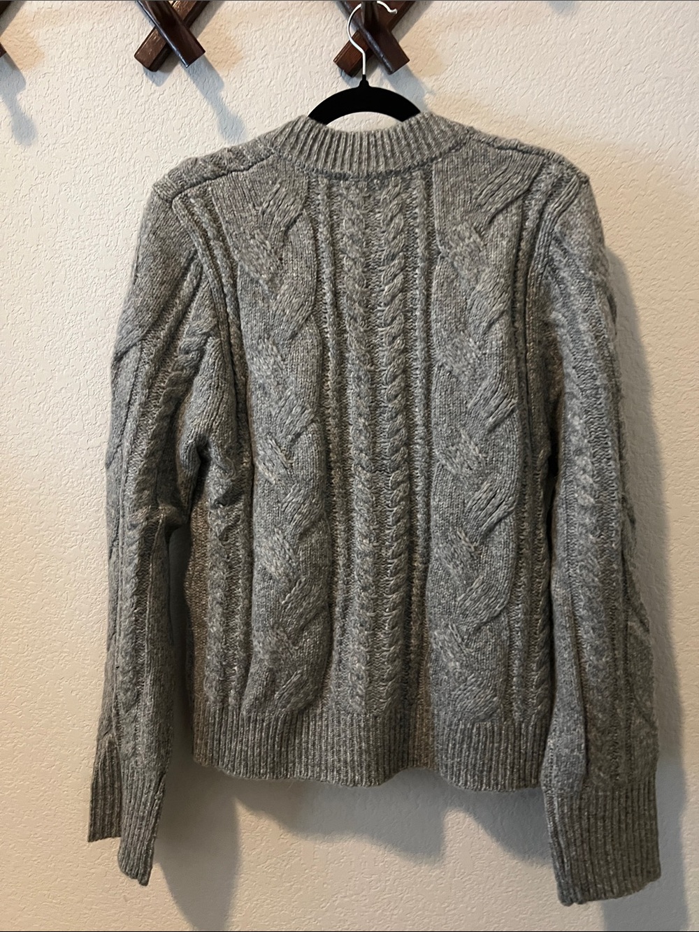 NWT J. Crew Wool Blend Bow Tie Cardigan Gray M - Picture 8 of 8